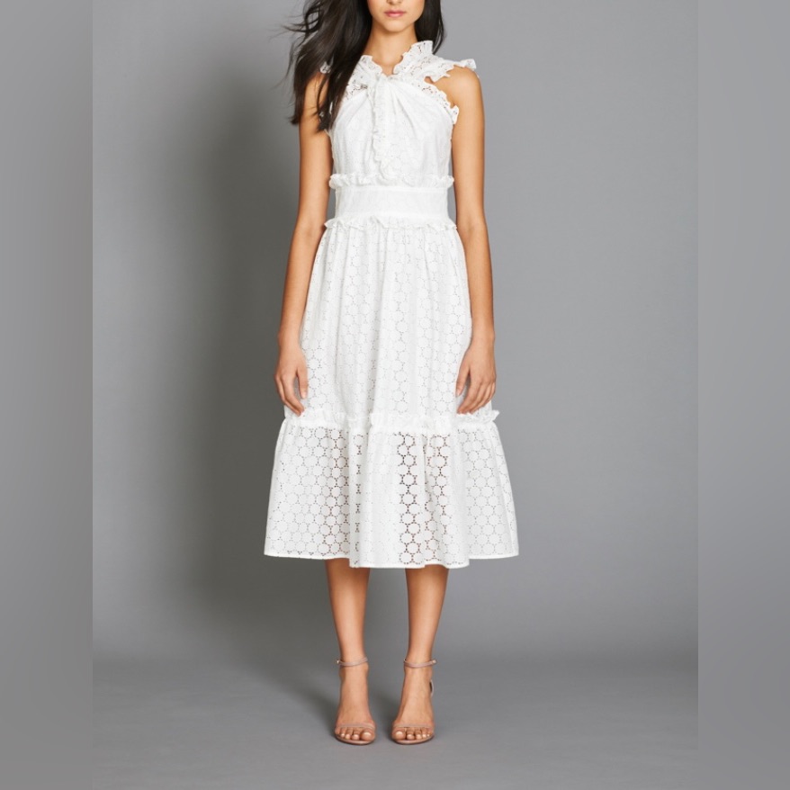 Nwot Danielle Fichera Eyelet Dress